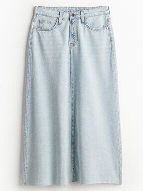 H&M | Feather Soft Denim skirt